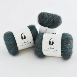 (Vi)laines - Mohair Silk Boulettes -loop knitting store MohairBouletteStormySisatLoopLondon