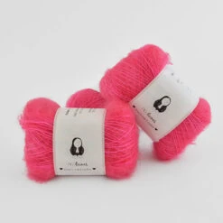 (Vi)laines - Mohair Silk Boulettes -loop knitting store MohairBouletteStrawberryShortcakePantiesatLoopLondon