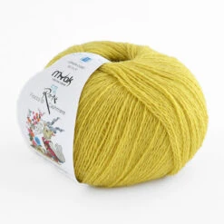 MYak Ra-Ku Cashmere Lace -loop knitting store Myak Raku Lemon Curd at Loop London