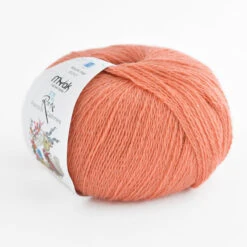 MYak Ra-Ku Cashmere Lace -loop knitting store Myak Raku Peachy Pink at Loop London