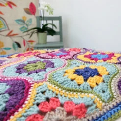 Mystical Lanterns Blanket - Janie Crowfoot 8 Mystical Lanterns Blanket - Janie Crowfoot -loop knitting store MysticalLanternsBlanketatLoopLondon3