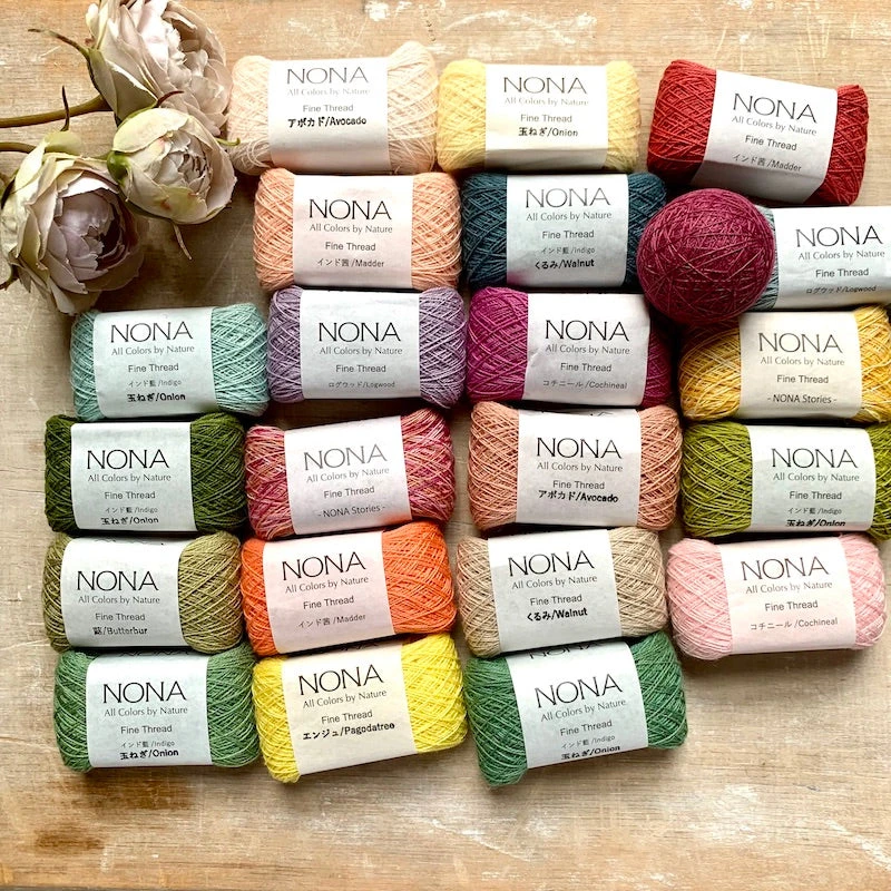 NONA Naturally Dyed Cotton Thread SingleBundles 3 NONA Naturally Dyed Cotton Thread SingleBundles