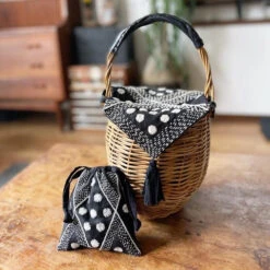 Nami Horikawa- Sashiko Drawstring Bag Kit