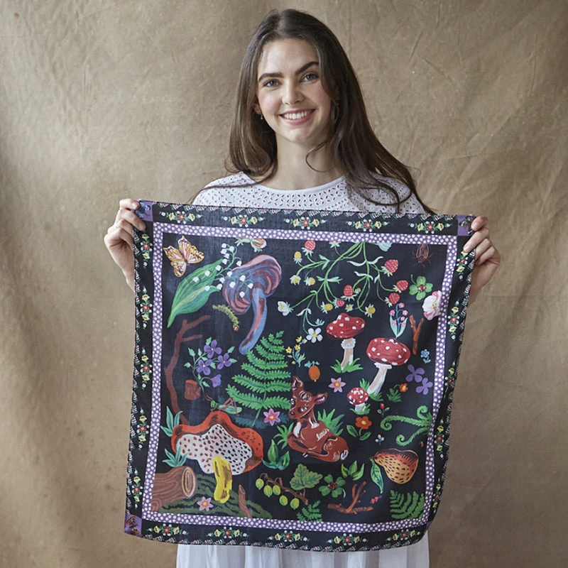 Nathalie Lété Cotton Scarf - Bambi 6 Nathalie Lété Cotton Scarf - Bambi - Image 4