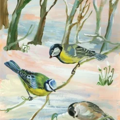 Nathalie Lete Limited Edition Art Prints -loop knitting store Nathalie 20Lete 20birds 20in 20Winter 20at 20Loop 20London 20 20copy 1601896427