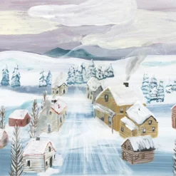 Nathalie Lete Limited Edition Art Prints -loop knitting store Nathalie 20Lete 20snowbound 20village 20 20at 20Loop 20London 20 20copy 1601896210