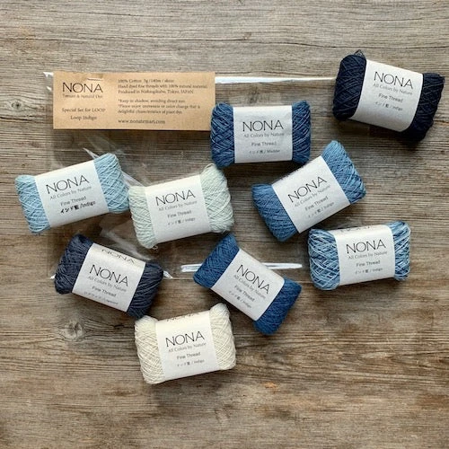 NONA Naturally Dyed Fine Cotton Thread Sets (bundles) For Loop 4 NONA Naturally Dyed Fine Cotton Thread Sets (bundles) For Loop - Image 2