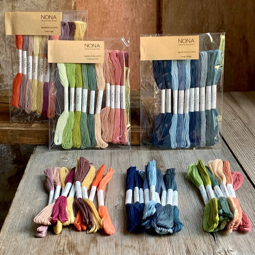NONA Naturally Dyed Thread Twist Sets For Loop 3 NONA Naturally Dyed Thread Twist Sets For Loop