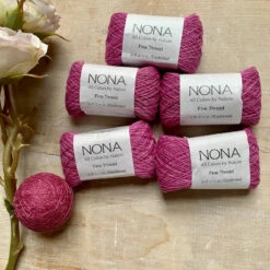 NONA Naturally Dyed Cotton Thread SingleBundles 32 NONA Naturally Dyed Cotton Thread SingleBundles -loop knitting store P14 NONA natural dyes at Loop London