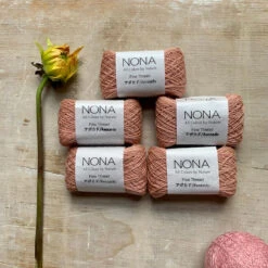NONA Naturally Dyed Cotton Thread SingleBundles 29 NONA Naturally Dyed Cotton Thread SingleBundles -loop knitting store R26 NONA natural dyes at Loop London