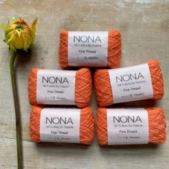 NONA Naturally Dyed Cotton Thread SingleBundles 28 NONA Naturally Dyed Cotton Thread SingleBundles -loop knitting store R9 NONA natural dyes at Loop London