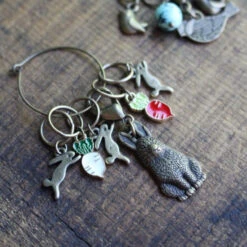 Animal Family Stitch Marker Sets -loop knitting store RabbitStitchMarkersatLoopLondon