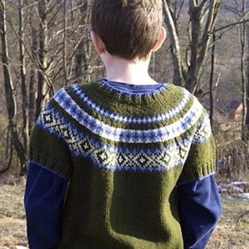 Reese Child's Yoked Cardigan 4 Reese Child's Yoked Cardigan - Image 2