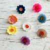 Retro Flower Button -loop knitting store RetroFlowerButtonsatLoopLondon2