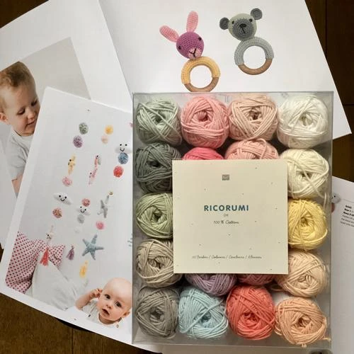 Rico -20 Piece Ricorumi Pastel Cotton Baby Set 3 Rico -20 Piece Ricorumi Pastel Cotton Baby Set