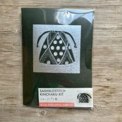 Nami Horikawa- Sashiko Drawstring Bag Kit -loop knitting store RoseandAppleGardenkit2
