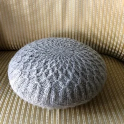Round Cushion With Smock - CaMaRose -loop knitting store RoundcushionwithSmockingatLoopLondon7