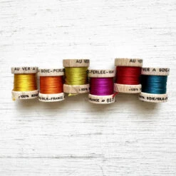 Au Ver A Soie Perlée Silk Bobbin Sets 9 Au Ver A Soie Perlée Silk Bobbin Sets -loop knitting store SilkperleeglazigsetatLoopLondon