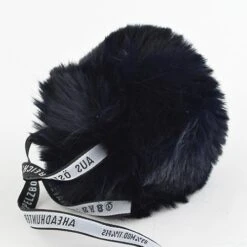 Faux Fur Rex Pom Pom -loop knitting store Small 20pompom 20Black 20at 20Loop 20London 1572023518