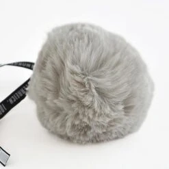 Faux Fur Rex Pom Pom -loop knitting store Small 20pompom 20Light 20Grey 20at 20Loop 20London 1572023599