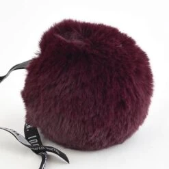 Faux Fur Rex Pom Pom -loop knitting store Small 20pompom 20Red 20Brown 20at 20Loop 20London 1572023543