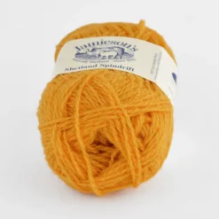 Jamieson's Shetland Spindrift - Reds & Oranges -loop knitting store Spindrift Cornfield at Loop London 1