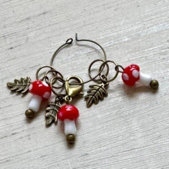 Toadstool Stitch Markers - Limited Edition
