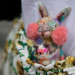 Tiny Friends: A Guide To Mosaic Embroidery By Tomomi Mimura 28 Tiny Friends: A Guide To Mosaic Embroidery By Tomomi Mimura -loop knitting store TomomiMimuraKangaroo 2