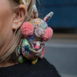 Tiny Friends: A Guide To Mosaic Embroidery By Tomomi Mimura 29 Tiny Friends: A Guide To Mosaic Embroidery By Tomomi Mimura -loop knitting store TomomiMimuraKangaroo