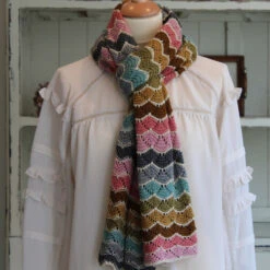 Trine's Scarf - CaMaRose -loop knitting store Trine sscarfatLoopLondon4