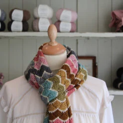 Trine's Scarf - CaMaRose -loop knitting store Trine sscarfatLoopLondon5