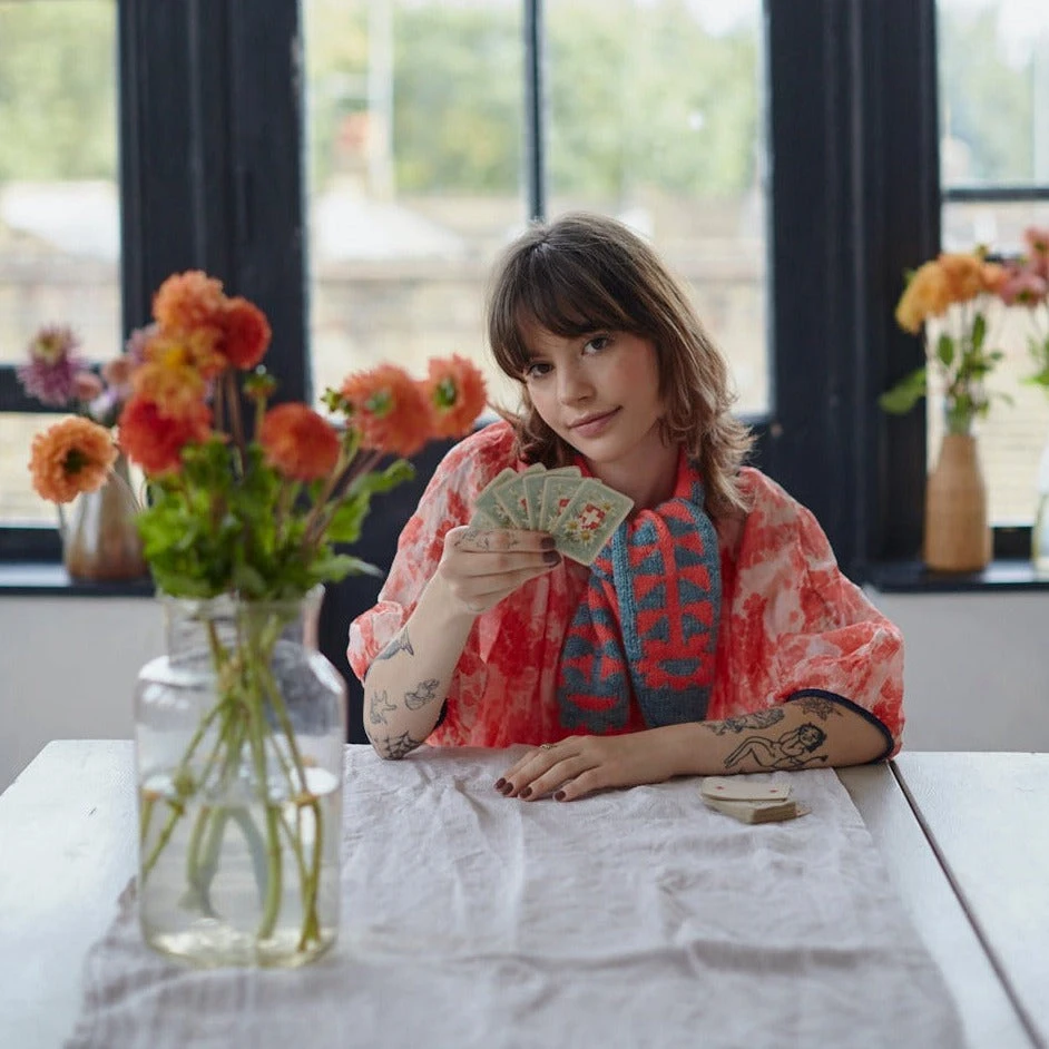 Loop - Two Of Daisies Lil' Scarflette Pattern 4 Loop - Two Of Daisies Lil' Scarflette Pattern - Image 2