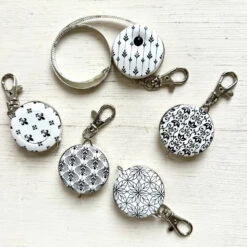 Graphic Tape Measure With Key Clip