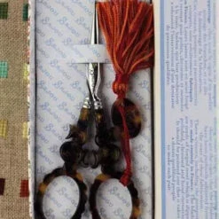 Sajou Scissors - Tortoiseshell "S" Style -loop knitting store pair of embroidery scissors tortoiseshell style s 1