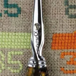 Sajou Scissors - Tortoiseshell "S" Style -loop knitting store pair of embroidery scissors tortoiseshell style s 2