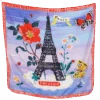 Nathalie Lete Silk Scarf - Paris Souvenir 2 Nathalie Lete Silk Scarf - Paris Souvenir -loop knitting store parissouveniratLoopLondon
