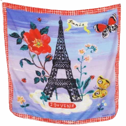 Nathalie Lete Silk Scarf - Paris Souvenir