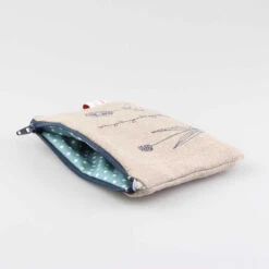 Embroidered Haberdashery Pouch -loop knitting store seedhead embroiderd medium useful purse by poppy treffry open 1000x f06ebdbd afec 40e4 85de 18b839d6ebad