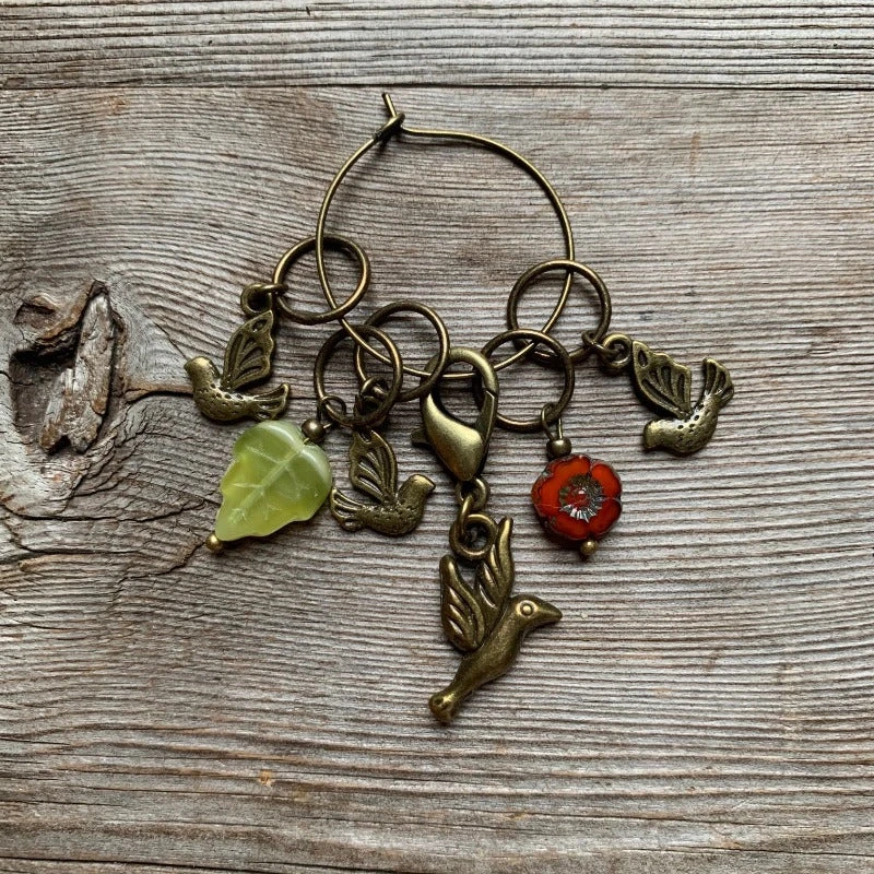 Springtime Bird Stitch Marker Sets 4 Springtime Bird Stitch Marker Sets - Image 2